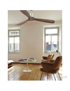 ✅ Ventilador de Teto Lantau Nogueira Escura 33370 | LeonLeds Fans Faro 2