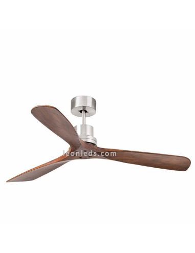 ✅ Ventilador de techo Lantau Nogal Oscuro 33370 | LeonLeds Ventiladores Faro