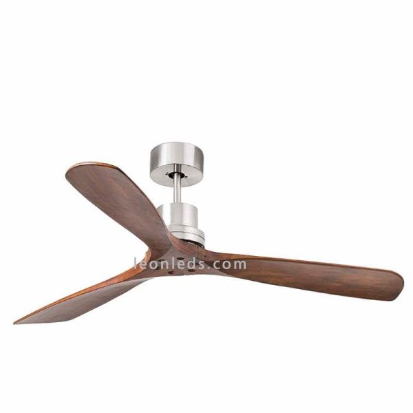 ✅ Ventilador de techo Lantau Nogal Oscuro 33370 | LeonLeds Ventiladores Faro