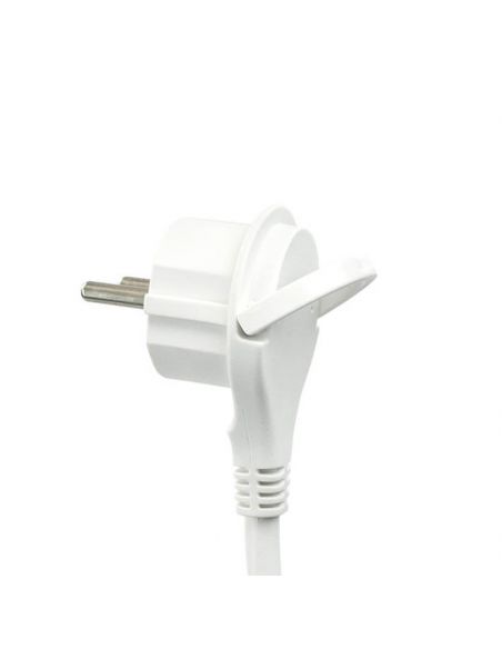Base multiple 5 enchufes con interruptor luminoso y enchufe plano 1,4 metros de cable 420044 Garza | LeonLeds