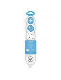 Base multiple 5 enchufes con interruptor luminoso y enchufe plano 1,4 metros de cable 420044 Garza | LeonLeds