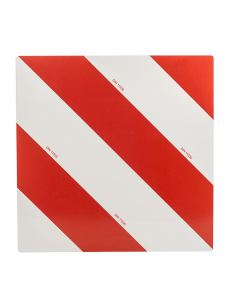 Plaque Homologuée V20 pour signalisation de charge en saillie 423mm X 423mm Droite | leonleds