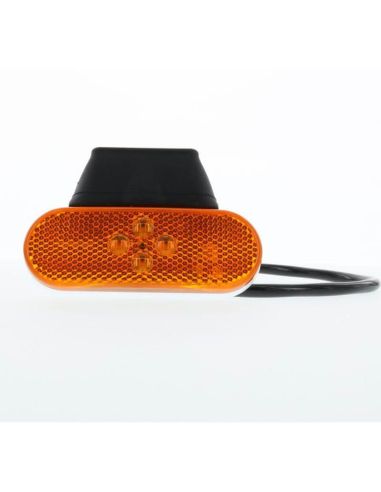 Lâmpada âmbar LED com suporte e cabo...