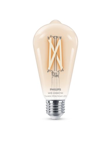 Bombilla LED ST64 inteligente 7W - 60W G95 E27 2.700K - 6.500K Wiz Connect 8719514372245 | LeonLeds
