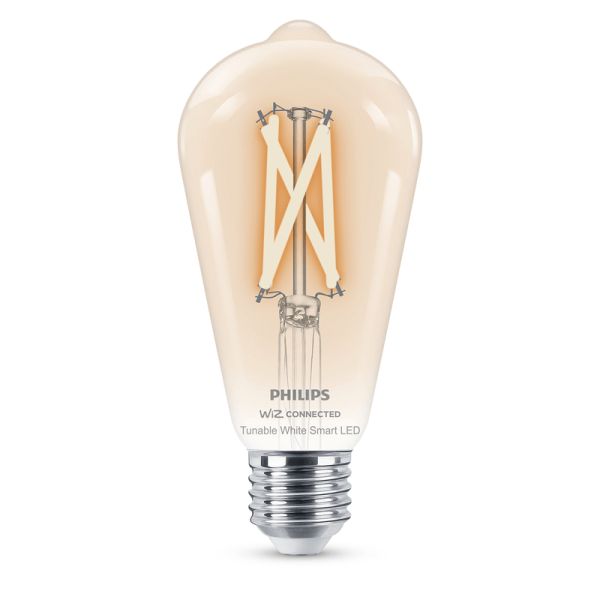 Bombilla LED ST64 inteligente 7W - 60W G95 E27 2.700K - 6.500K Wiz Connect 8719514372245 | LeonLeds
