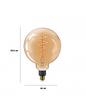 Dimensions Ampoule LED Géante Smart Globe E27 6W Philips Wiz 8719514372160 | leonleds