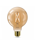 Bombilla LED G95 de cristal ambar 7W - 50W 8719514372207 Philips | LeonLeds