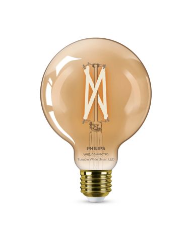 Ampoule LED G95 verre ambré 7W - 50W 8719514372207 Philips | leonleds