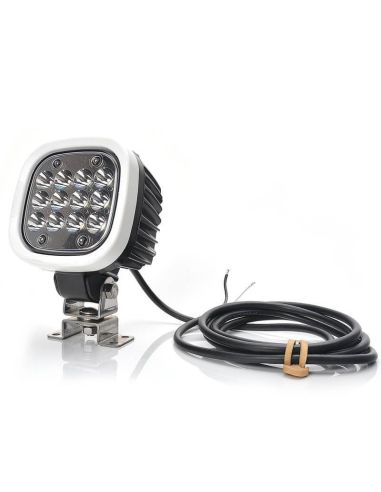 Faro de trabajo LED muy potente 8000Lm de largo alcance 12V-70V EMC R10 Was | LeonLeds