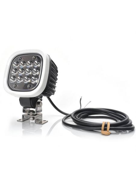 Faro de trabajo LED muy potente 8000Lm de largo alcance 12V-70V EMC R10 Was | LeonLeds