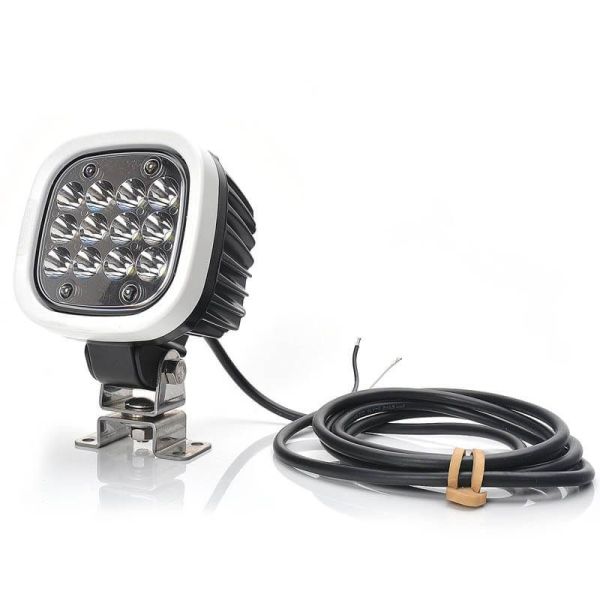 Faro de trabajo LED muy potente 8000Lm de largo alcance 12V-70V EMC R10 Was | LeonLeds