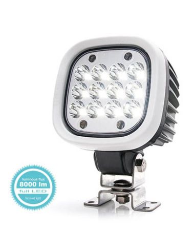 Faro de trabajo LED muy potente 8000Lm de largo alcance 12V-70V EMC R10 Was | LeonLeds