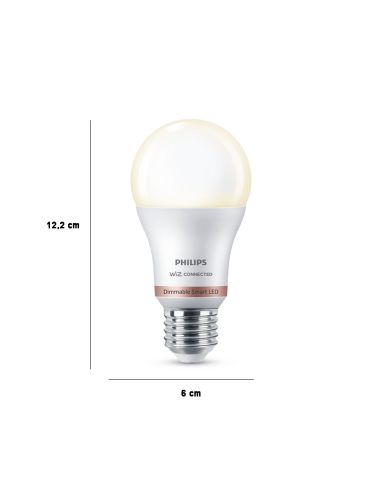 Ampoule LED WiZ A60 blanche et colorée E27 8W 2 pcs avec télécommande