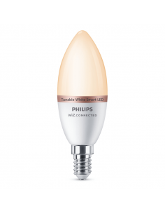 Bombilla LED Vela Inteligente E14 4,9W - 40W Tonalidad Regulable 2.700K - 6500K Wiz Philips | LeonLeds 2