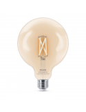 Bombilla Globo G125 con Tonalidad Regulable 7W - 60W 2.700K - 6.500K Wiz Connect Cristal Transparente Philips | LeonLeds