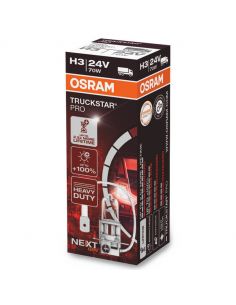 Ampoule H3 24V très puissante TruckStar Pro +100% 70W 64156TSP Osram | leonleds