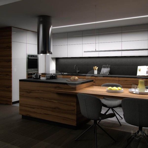 Perfil Aluminio para una o doble tira LED para empotrar en el techo Intalia 2,02m Lumines | LeonLeds