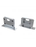 Tapa final metalica de Perfil para tira LED Intalia  12-0425-10 | LeonLeds