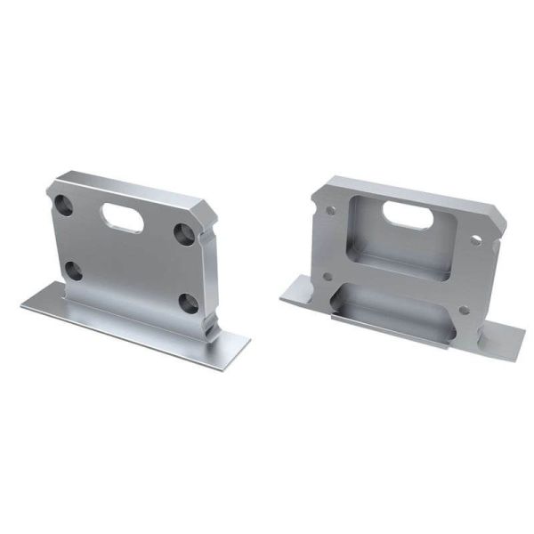 Tapa final metalica de Perfil para tira LED Intalia  12-0425-10 | LeonLeds