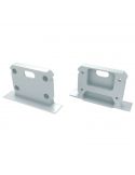 Tapa final metalica blanca de Perfil para tira LED Intalia  12-0421-10 | LeonLeds