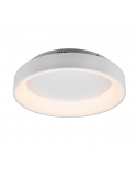 Plafonnier LED rond Girona, réglable, blanc