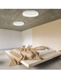 Plafón de techo LED redondo Girona regulable blanco ambiente