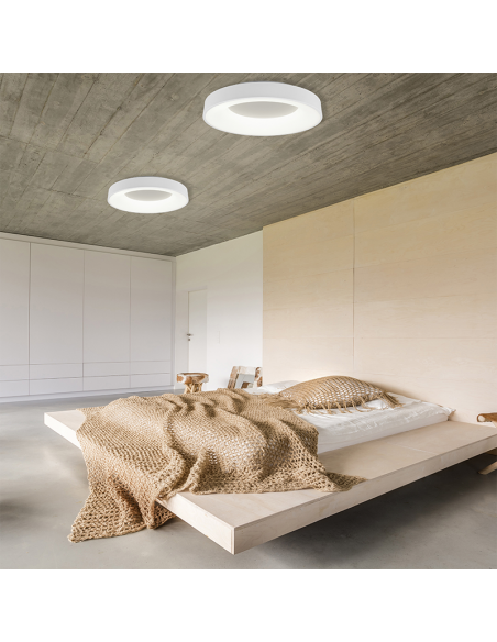 Plafón de techo LED Girona regulable pequeño blanco