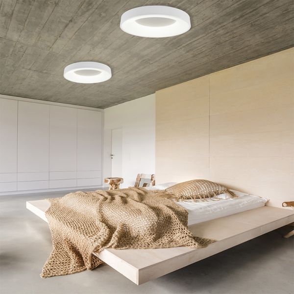 Plafón de techo LED Girona regulable pequeño blanco