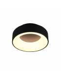 Plafón de techo LED Girona regulable pequeño negro