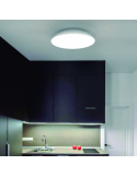 Plafón LED Kazz blanco de 4 o 6 luces ambiente