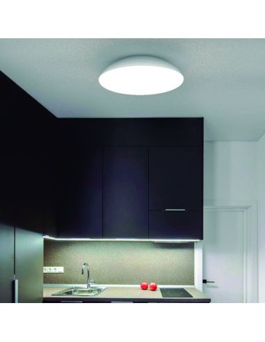 Plafón LED Kazz blanco de 4 o 6 luces ambiente