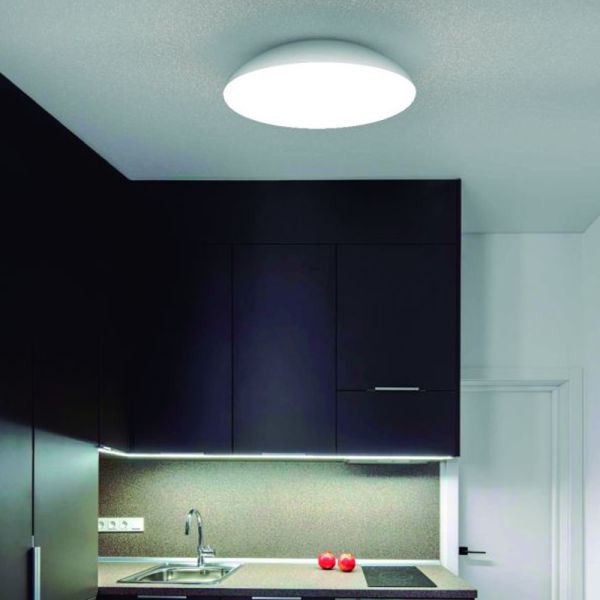 Plafón LED Kazz blanco de 4 o 6 luces ambiente