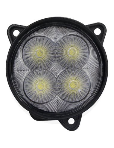 Spot LED rond encastré 40 W Ø 84 mm avec connecteur Deutsch 12/24 V, boîtier New Holland | LeonLeds