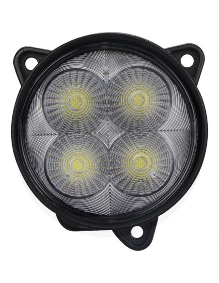 Faro LED redondo empotrable 40W de Ø 84 con conector Deutsch 12/24V Case New Holland | LeonLeds