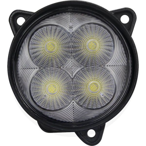 Faro LED redondo empotrable 40W de Ø 84 con conector Deutsch 12/24V Case New Holland | LeonLeds