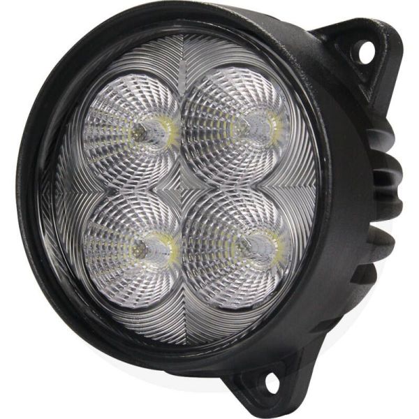 Faro LED redondo empotrable 40W de Ø 84 con conector Deutsch 12/24V Case New Holland | LeonLeds