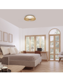 Plafón LED acabado madera circular formato 7964 7967 | LeonLeds
