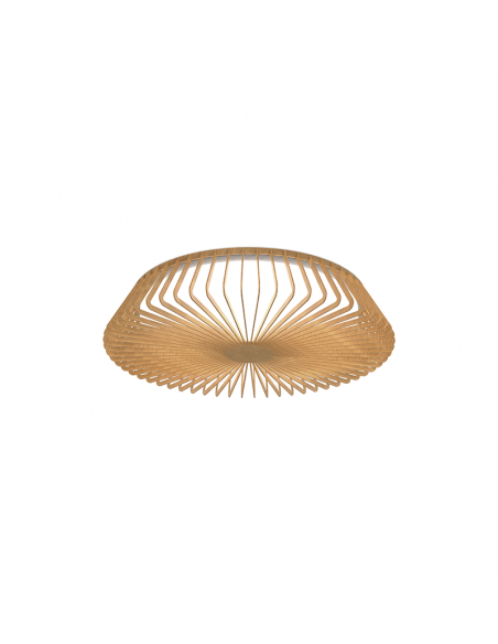 Plafón LED acabado madera circular pequeño Mantra 7964 | LeonLeds