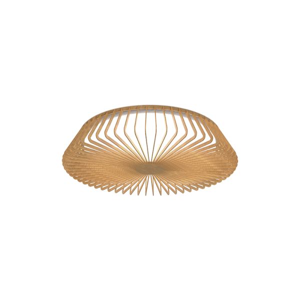 Plafon pequeno circular LED com acabamento em madeira Mantra 7964 | leonleds