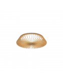 Plafón LED acabado madera circular pequeño Mantra 7967 | LeonLeds