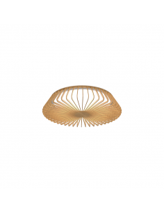 Plafón LED acabado madera circular pequeño Mantra 7967 | LeonLeds
