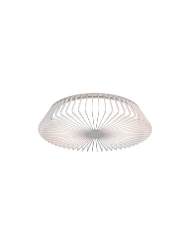 Lâmpada de teto LED redonda branca Himalaya com controle remoto grande