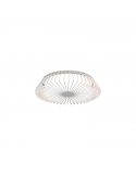 Plafón LED redondo Himalaya blanco con mando pequeño
