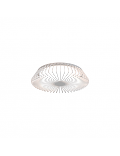 Plafón LED redondo Himalaya blanco con mando pequeño