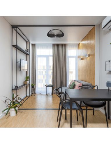 Plafón LED Himalaya negro regulable negro Himalaya