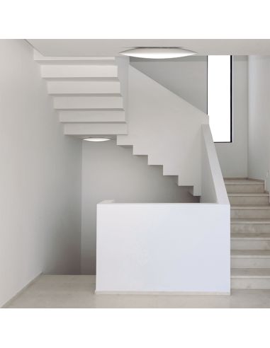 Plafonnier LED Slim blanc 16W d'ambiance