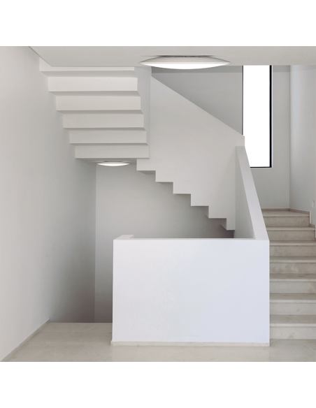 Plafonnier LED Slim blanc 16W d'ambiance