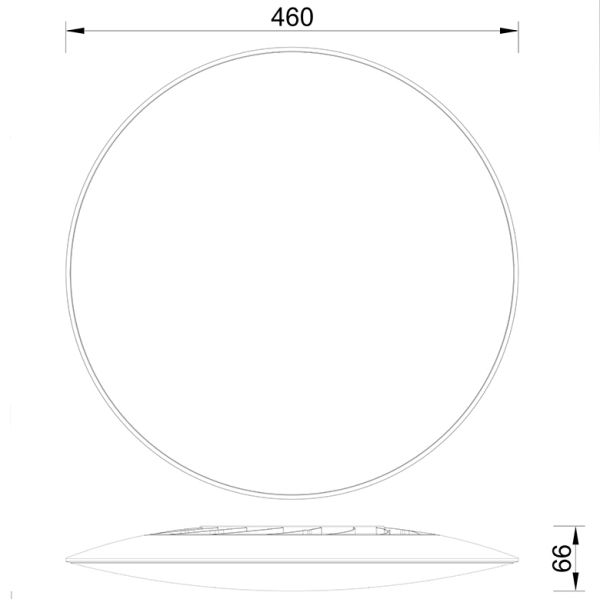Plafón LED blanco grande ultrafino Slim medidas