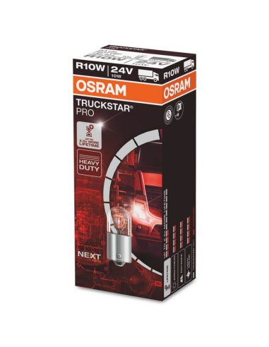 Bombilla R10W 24V BA15s Halógena TruckStar PRO 5637TSP Osram | LeonLeds