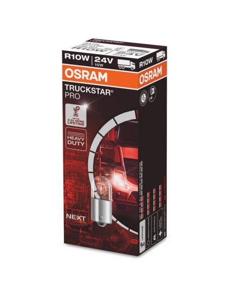 Bombilla R10W 24V BA15s Halógena TruckStar PRO 5637TSP Osram | LeonLeds